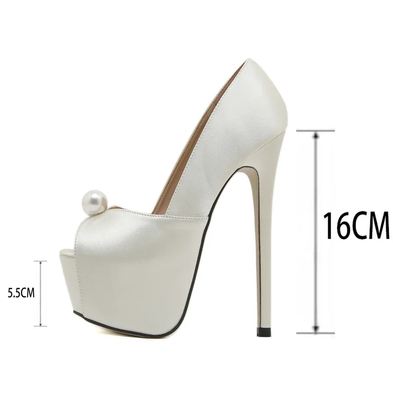 Eilyken новый дизайн туфли-лодочки на платформе с бусинами женские туфли открытым