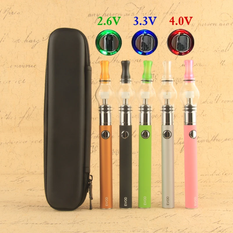 

Dab Pen EVOD Variable Voltage 510 Thread Preheat Battery Dry Herb Vaporizer Glass Globe Vapes Kit UGO Box Mods Vaper