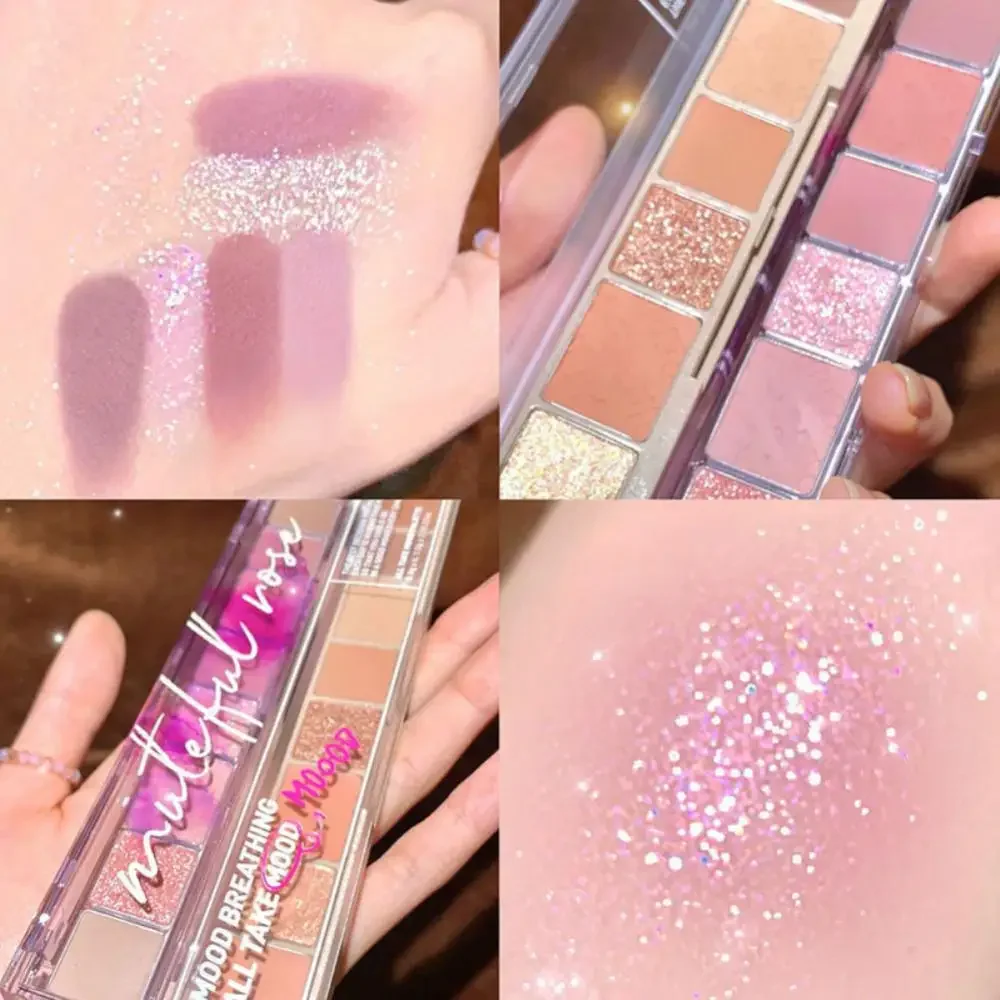 8 цветов Тени для век паллет блестящие водостойкие перламутровые долговечные