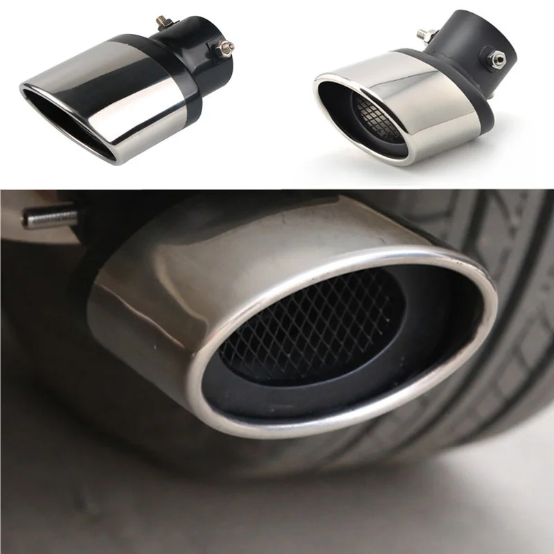 

Universal Car Exhaust Muffler Car Tail Throat Liner Pipe for Passat B5 Insignia Golf 4 Saab Ford Focus 3 Ford Mondeo Mk3 H7 Opel