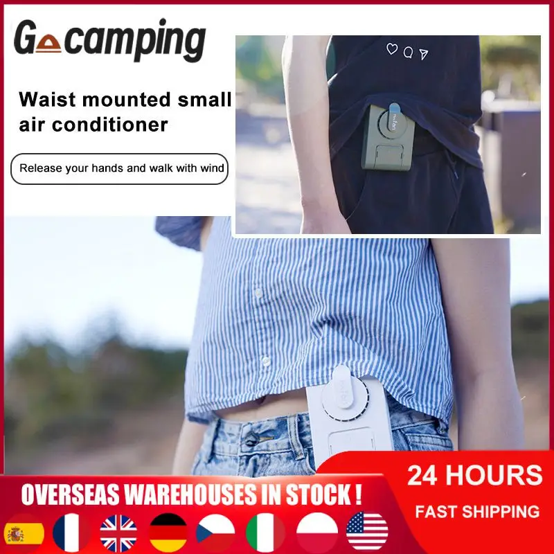 

Summer ABS Portable Mini Fan Ivory 5V 1200mAh USB 3 Speed Adjustable Hanging Waist Neck Travel Office Hiking Camp Outdoor Tools