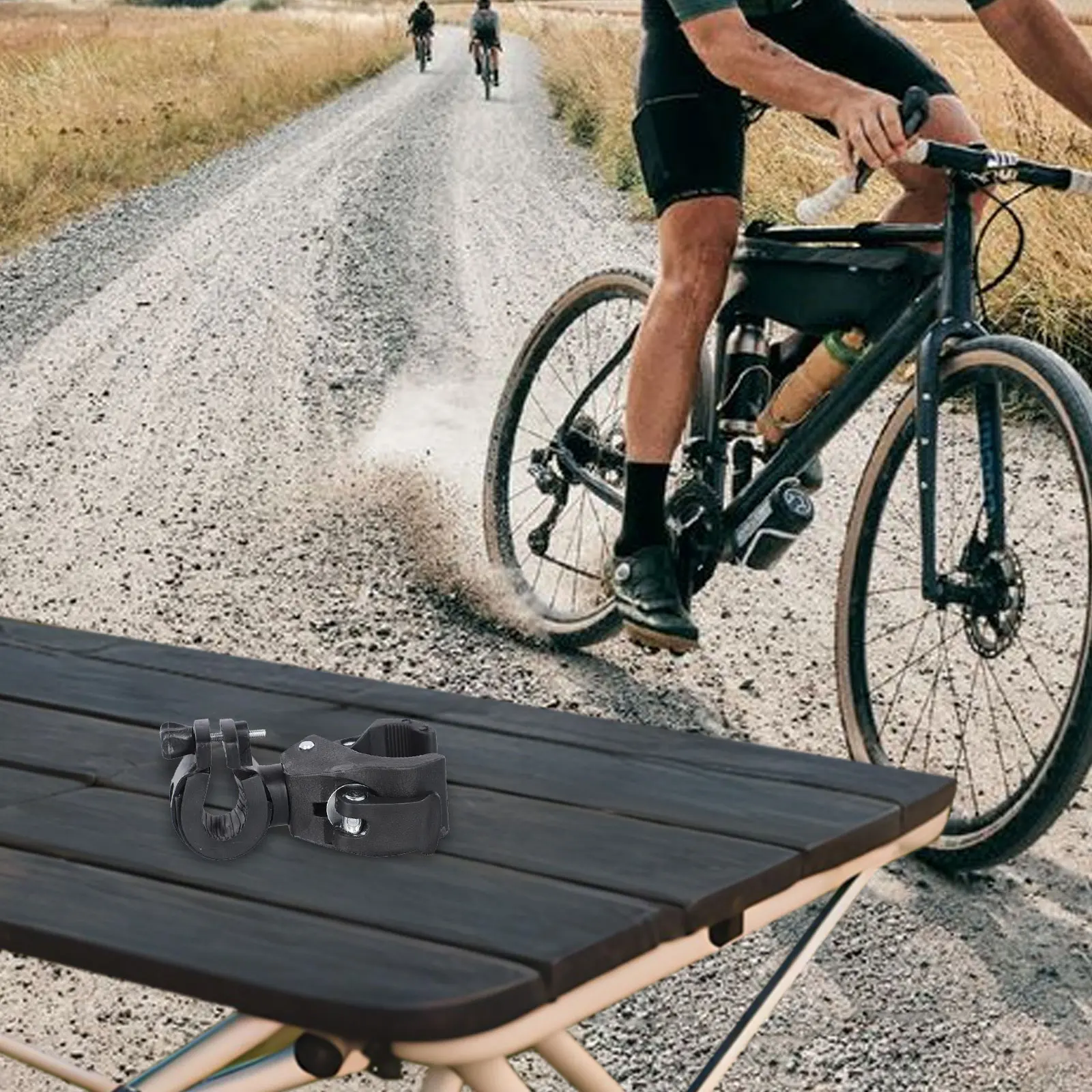 90 ° Вращающийся зажим для фонарика велосипедный руль светодиодный фонарик