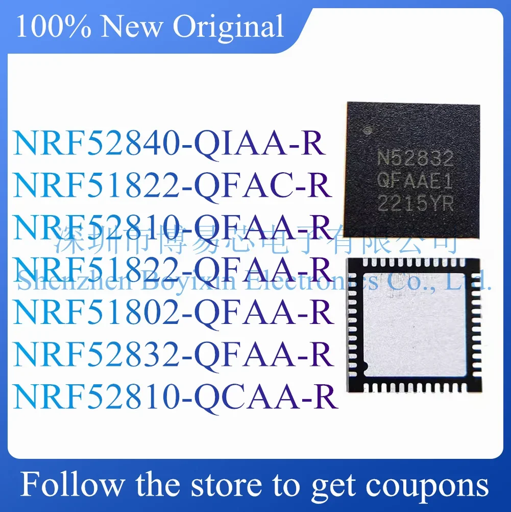 NEW NRF52840-QIAA-R NRF51822-QFAC-R NRF52810-QFAA-R NRF51822-QFAA-R NRF51802-QFAA-R NRF52832-QFAA-R NRF52810-QCAA-R