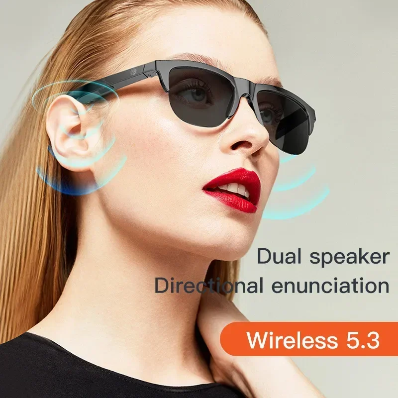 Умные Bluetooth V5.3 солнцезащитные очки для звонков спортивные наушники на открытом