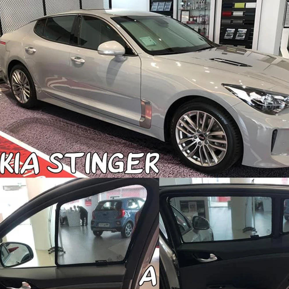 Для Kia Stinger 2017-2023 магнитный автомобильный солнцезащитный козырек передняя штора