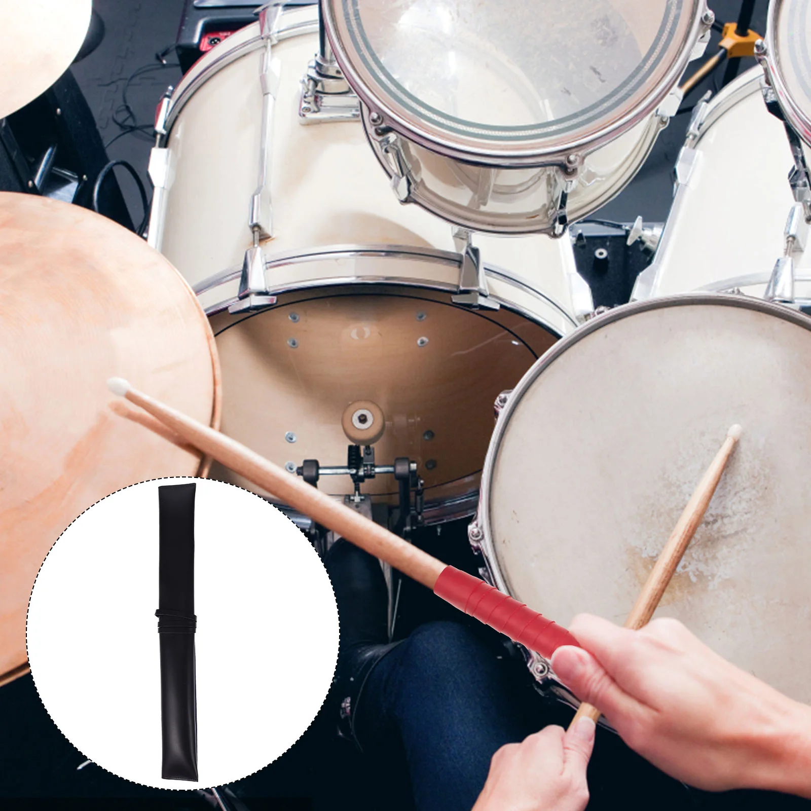 

Drumstick Brush Bag Pouch Professional Handbag Durable Storage Accessory Carrying Mallets Holder