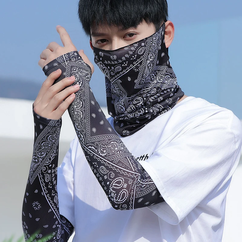 Летняя Маска Унисекс Для Лица И Шеи Защита От Ультрафиолета Женская Уличная В