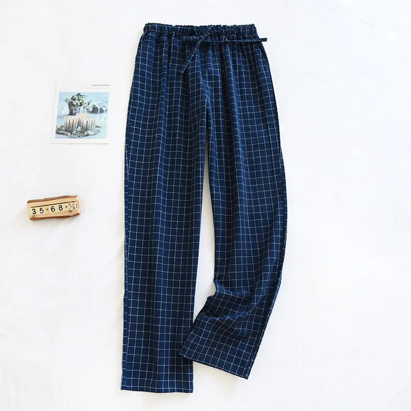 Couple Men's Pajama Pants Full Cotton Home Pants Winter Autumn Loungewear Sleeping Trousers Women Bottoms Night Pants