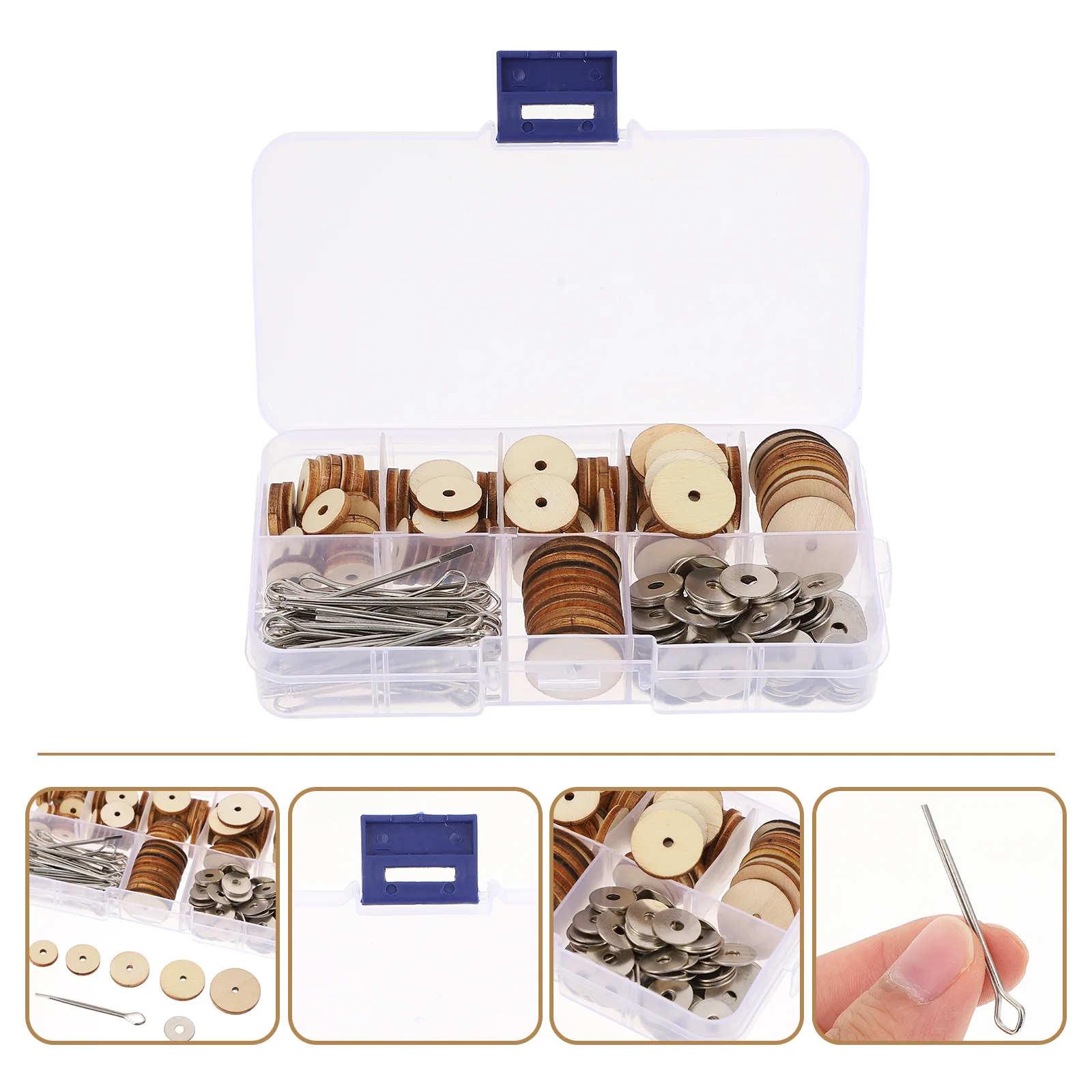 

Joints Wooden Dolls Accessories DIY Crafts Toys Bear Joint Washers Set Rotatable Wooden Joints for Craft Stuffing amigurumis