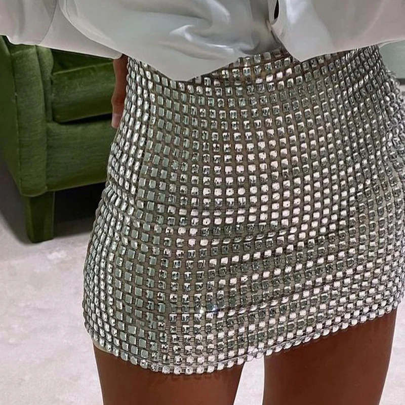 

Women's wear the spring of 2022 the new pure color stitching grid cultivate one's morality leisure bag hip skirt skirts