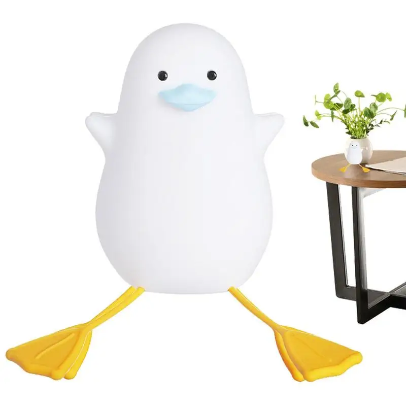 

Duck Night Light Cute Duck Lamp With LED Silicone Dimmable Nursery Nightlight Rechargeable Bedside Touch Lamp For Breastfeeding