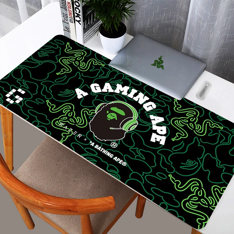 

Japanese brand A Bathing Ape BAPE x RAZER Mousepad Custom Computer New Desk Mats Office Laptop Natural Rubber Soft XXL Mouse Pad