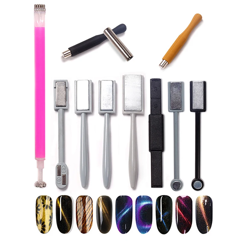 Магнитная палочка кошачий глаз для ногтей прочная пластина УФ-геля 3D линейная