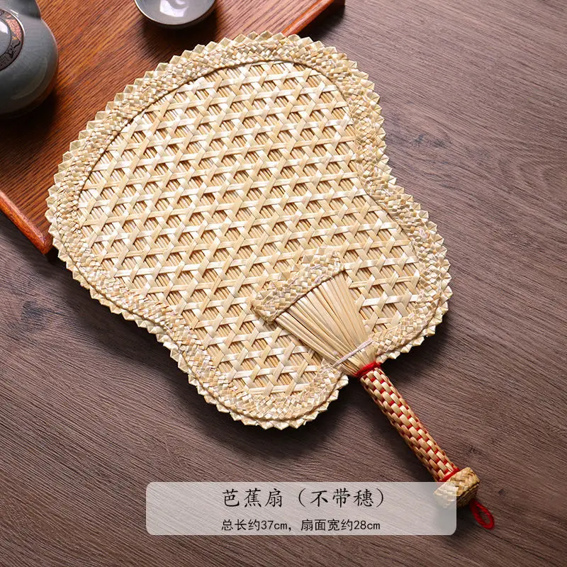 

Wheat Straw Handmade Fan Natural Raffia Wall Decoration Fans Whole Leaf Perfect for Summer Come Butterfly Embroidery Pendant