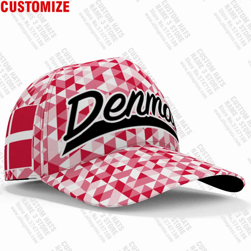 Бейсболка Дания индивидуальное имя номер логотип команды шляпы Dk Dnk Country Travel