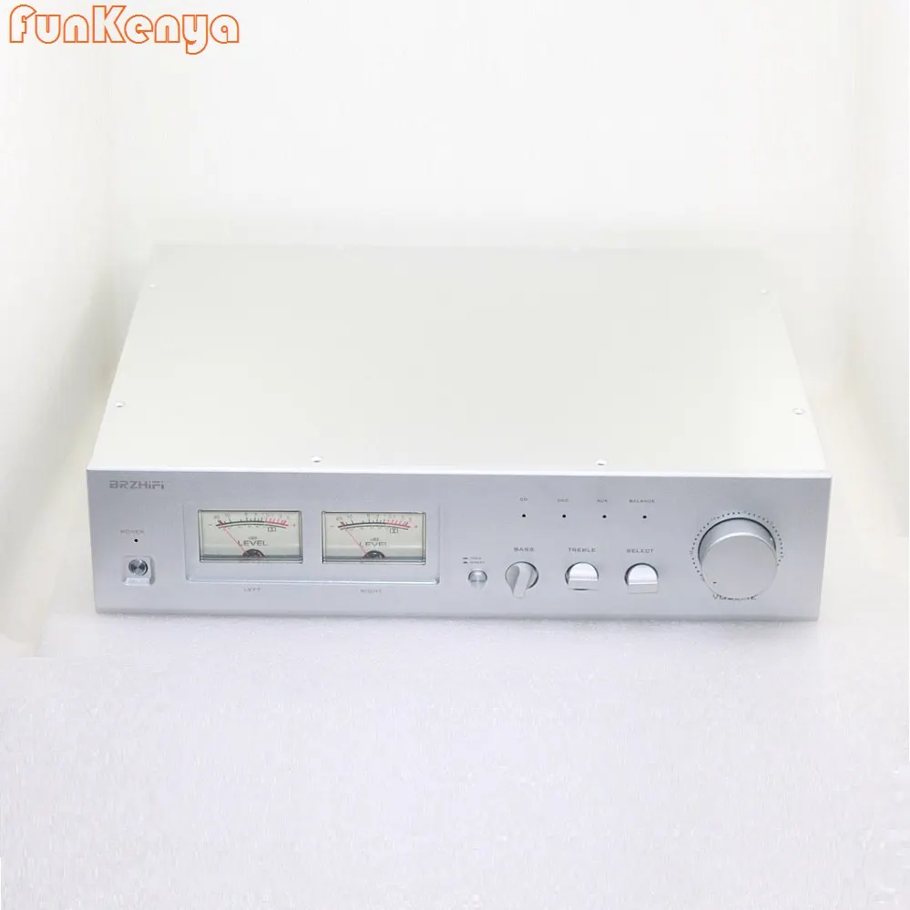 Фото Матовый Алюминиевый двухканальный усилитель мощности VU Mete 430X100X330, ЦАП шасси, декодер, чехол «сделай сам» №3
