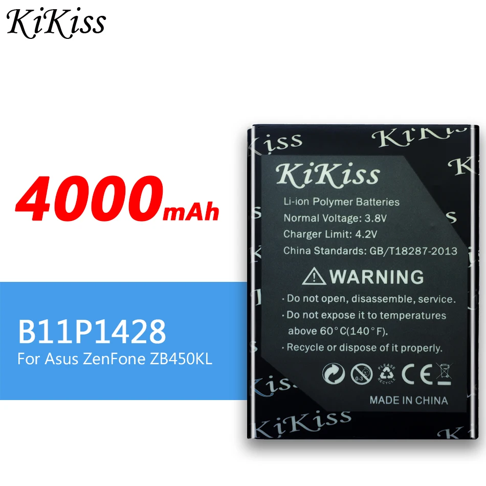 Аккумулятор B11P1428 4000 мАч для ASUS ZenFone ZB450KL ZE500KG 5 &quotX009DB ZB452KG Go 4 заменяемый
