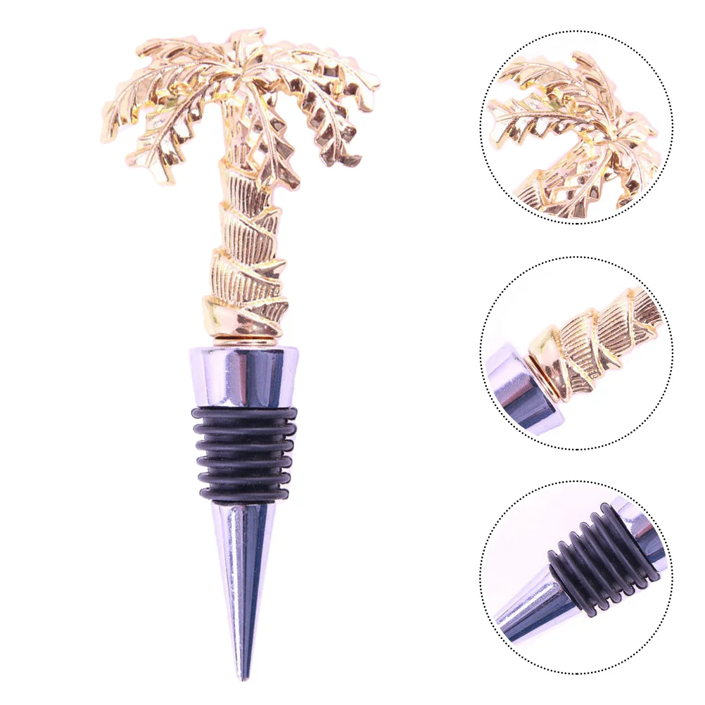 1 шт. пробка для бутылки в форме кокосовой пальмы из сплава пробкового