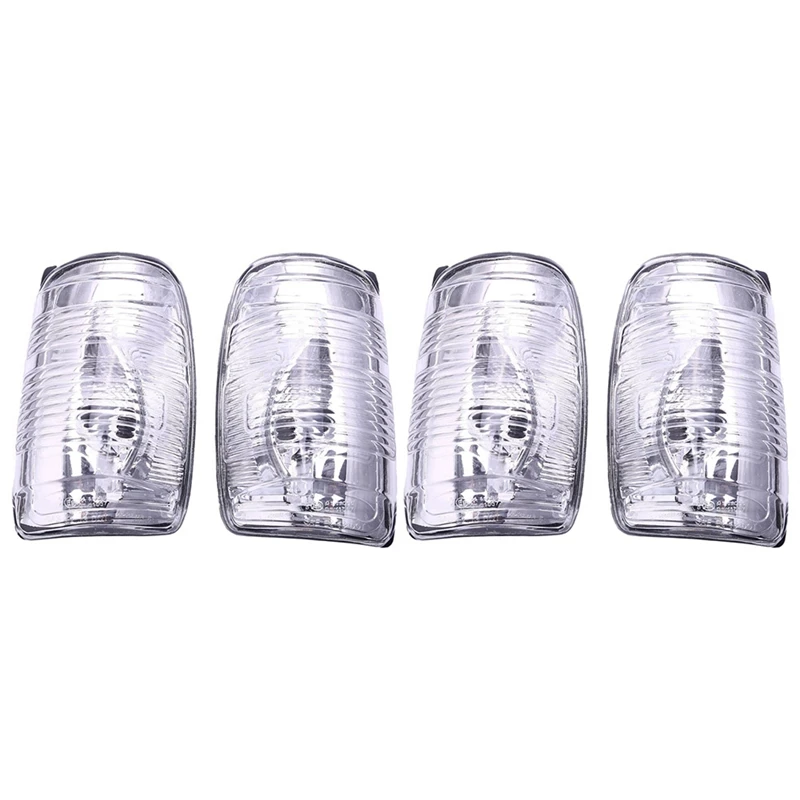 

2Pair Right And Left Side Door Wing Mirror Clear Indicator Lens For Ford Transit Mk8 2014-Onwards