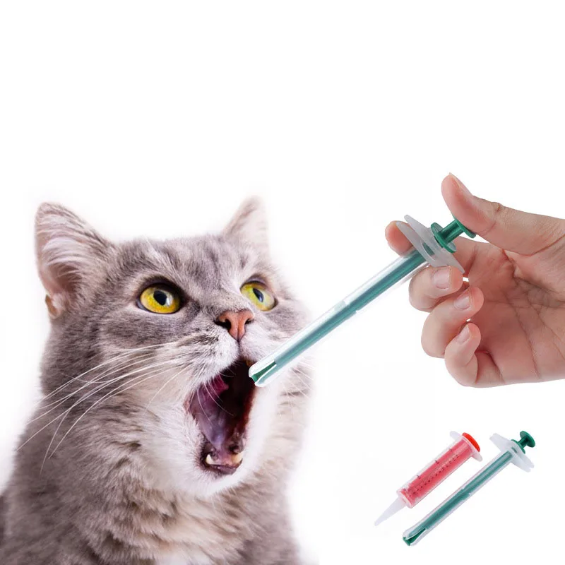 

2Pcs Pet Medical Pill Medicine Feeding Dispenser Piller Gun Shooter Syringe with Soft Tip Feed Tool for Cat Dog Animals Supplies