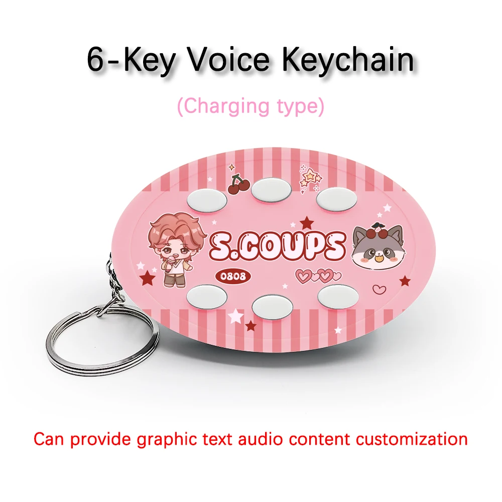 6-клавишный голосовой брелок для SEVENTEEN Idol S.COUPS настройка голоса/изображения с