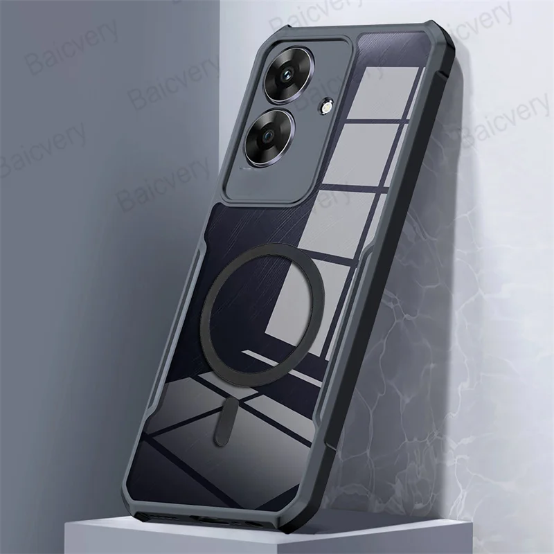 Чехол для телефона OPPO Realme Note 60 прозрачный акриловый чехол с защитой от падения и