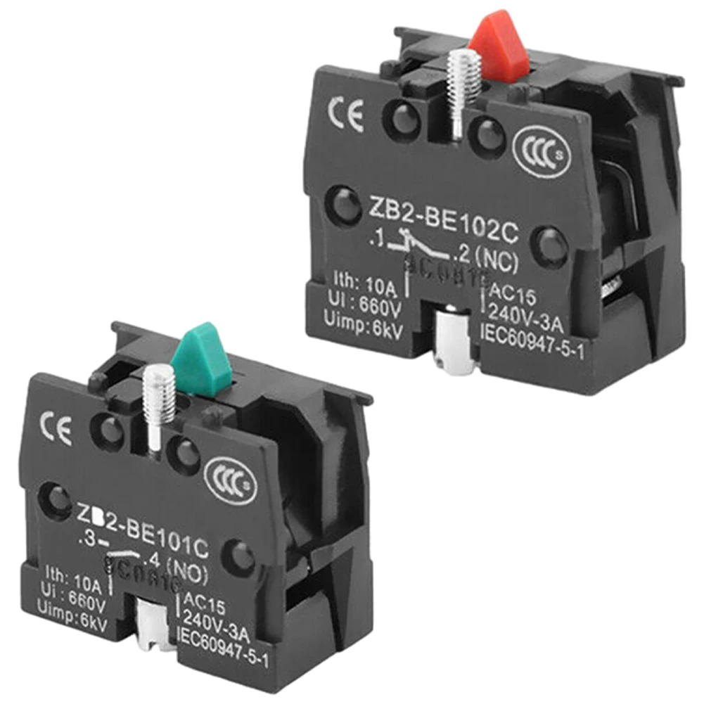 10A 600V ZB2-BE101C/BE102C NO N C Кнопочный джойстик Кнопка переключения Нормально открытый