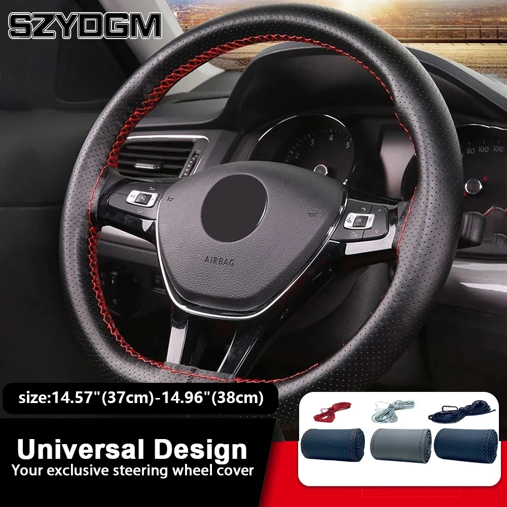 

Braiding Cover For Steering Wheel Car Interior Covers Leather Steering Wheel Cover Car Products Interior Parts Car Accessories