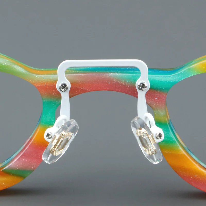 Ацетатная Толстая оправа для очков забавные мужские Оптические очки по рецепту