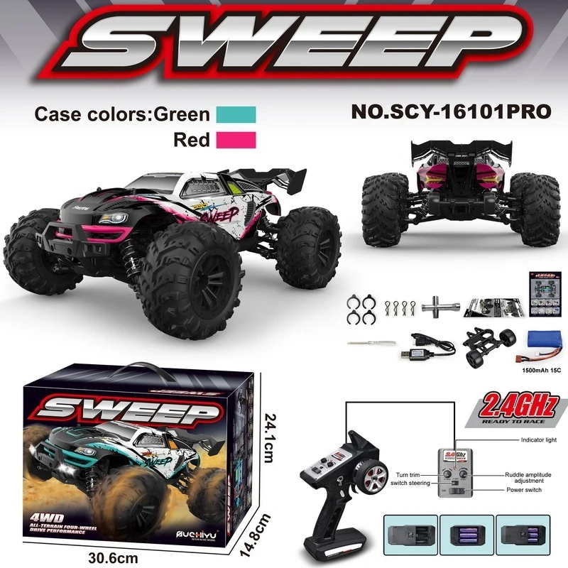 Suchiyu SCY16101PRO 1:16 Полномасштабный полноприводный высокоскоростной Bigfoot Coupe RC