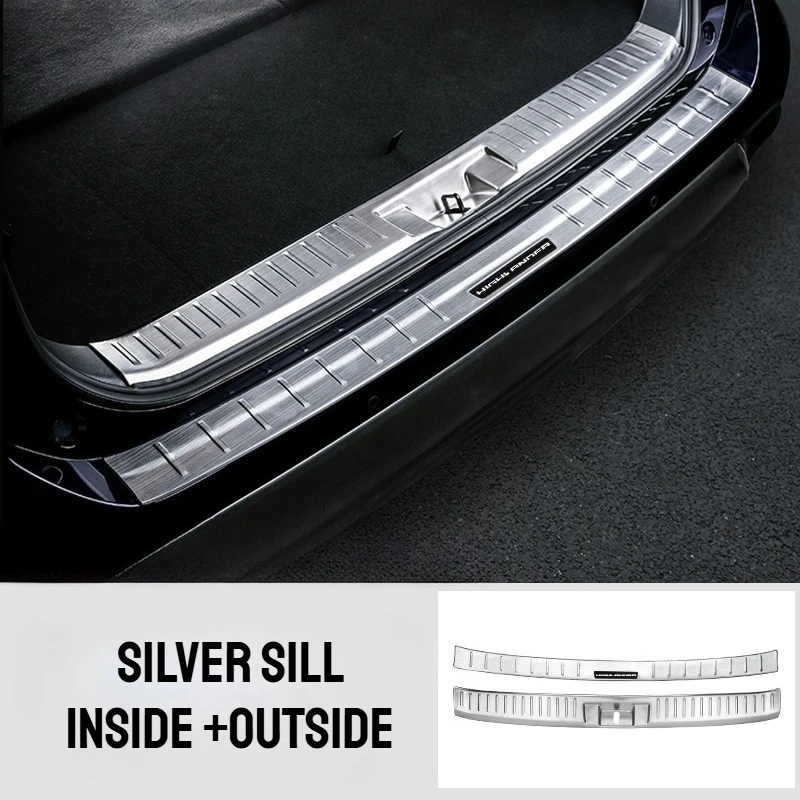 

Подходит для Toyota Highlander Kluger XU70 2022 2023 2024 2025, задний бампер из нержавеющей стали, защита порога, накладка на порог