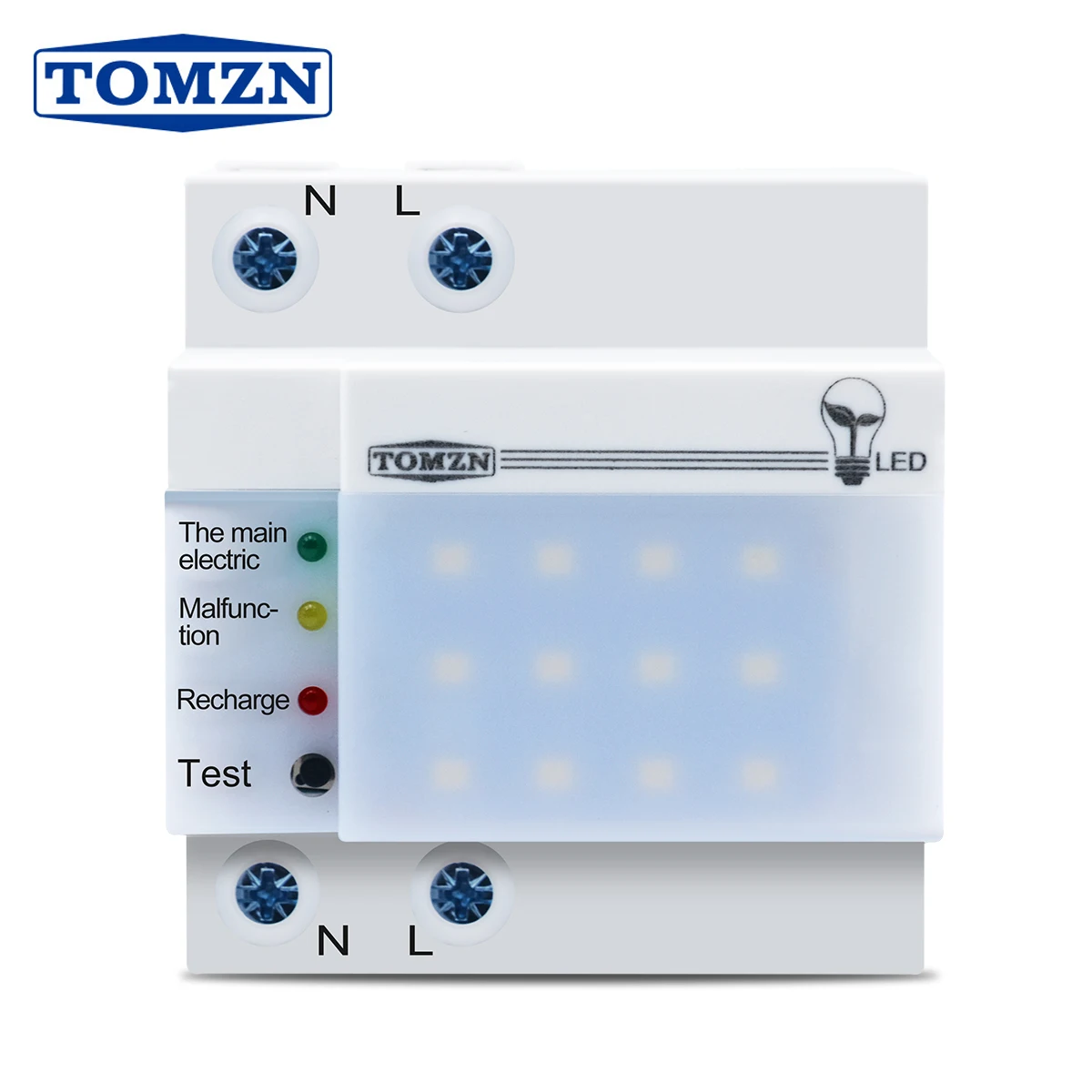 Soquete do Trilho do Ruído 230v Conduziu a Luz de Emergência Recarregável Casa Luz de Emergência Móvel Tomzn