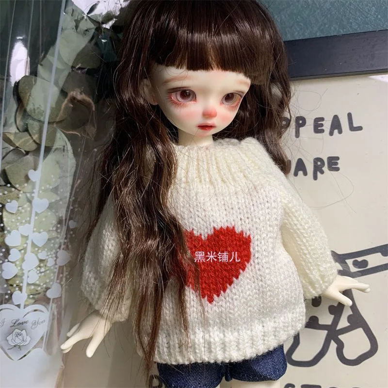 

30 см Одежда для шарнирной куклы, милый белый свитер, шорты для шарнирной куклы 1/6, аксессуары для одежды куклы