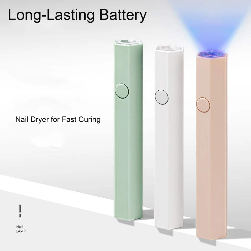 

Nail Dryer Lamp Machine Portable Salon Quick Dry USB Home Phototherapy Tools Professional UV LED Manicure Mini Flashlight Pen &L