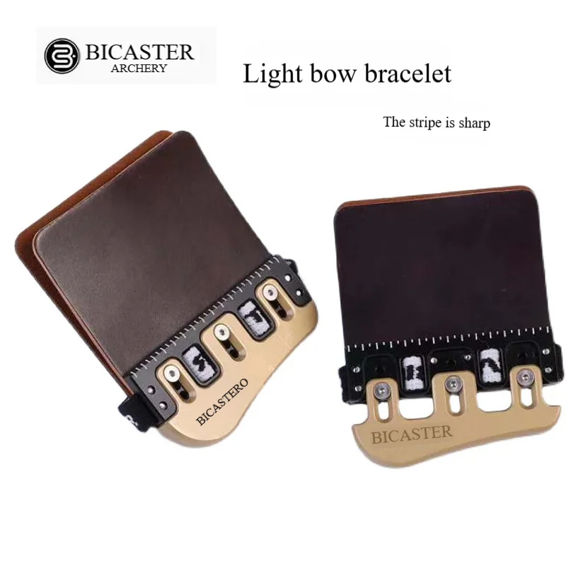 BICASTER кожа + латунная защита для пальцев правой/левой руки M/L подходит изогнутого