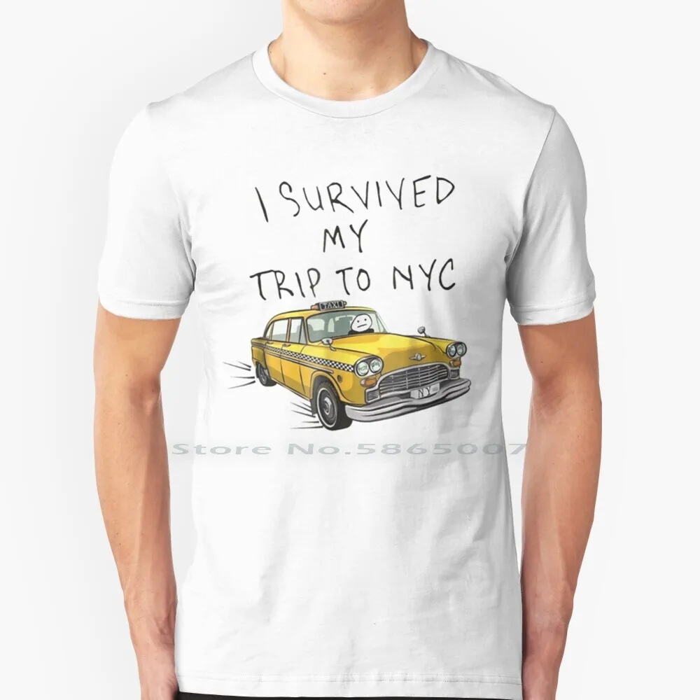 

I Survived My Trip To Nyc Shirt Funny New York Taxi T Shirt 100% Cotton Pajama Pants Peter Parker I Survived My Trip To Nyc I