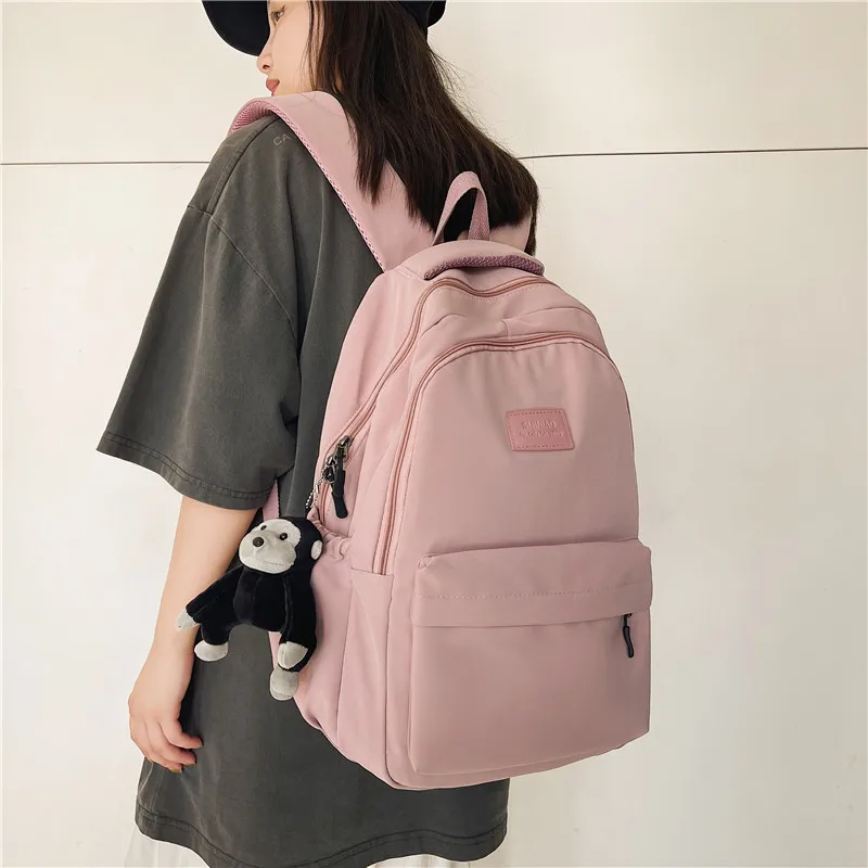 

Школьный ранец для женщин, трендовые вместительные сумки для старших классов в Корейском стиле Харадзюку для девочек-подростков, учеников средней школы
