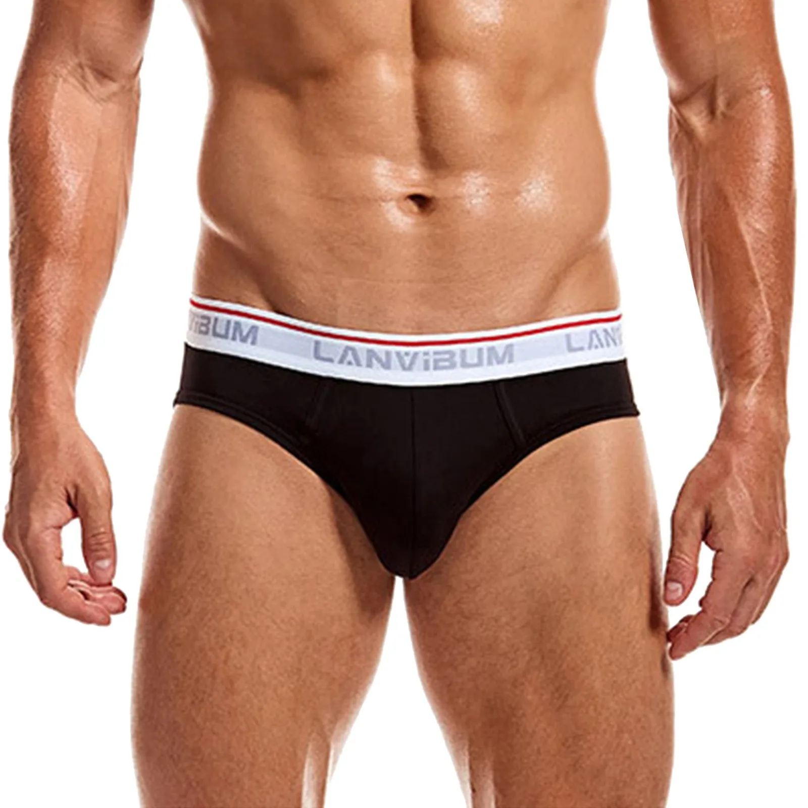 

Mens Briefs Breathable Elastic Seamless Underpants Cotton Shorts Bulge U Pouch Underwears Low Waist Solid Color Panties Male
