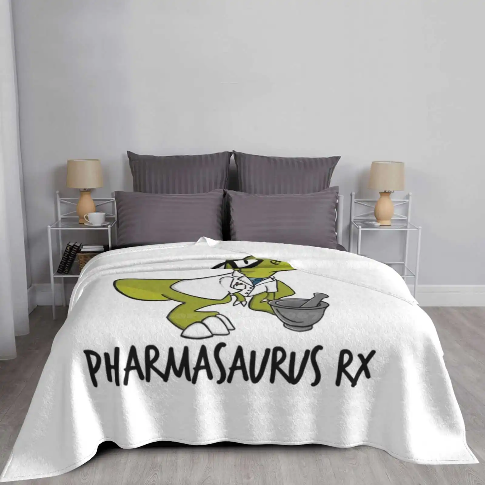 Pharmasaurus Rx-арманский подарок Новое поступление модное теплое фланелевое одеяло