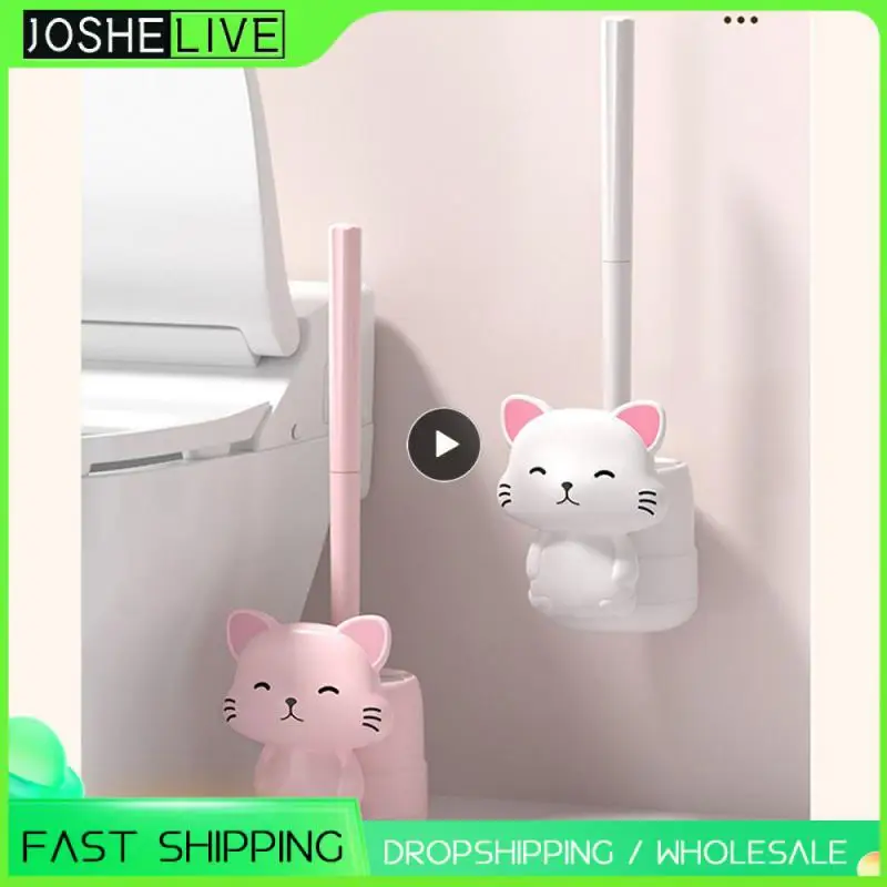 

Toilet Brush Set Long Handle Bathroom Washing Toilet Brush No Dead Angle Toilet Brush Sanitary Brush Home Bathroom Accessories