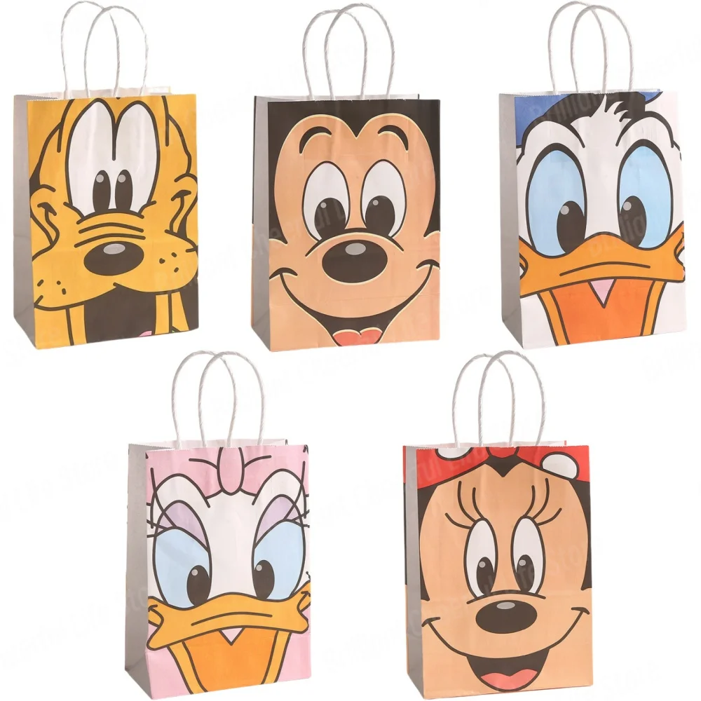 

Бумажные подарочные сумки Disney Микки Маус фиолетовые