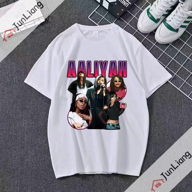 Фото Новая футболка Princess-Aaliyah 2026: мужская и женская уличная одежда в стиле хип-хоп для отдыха, подарок для фанатов №1