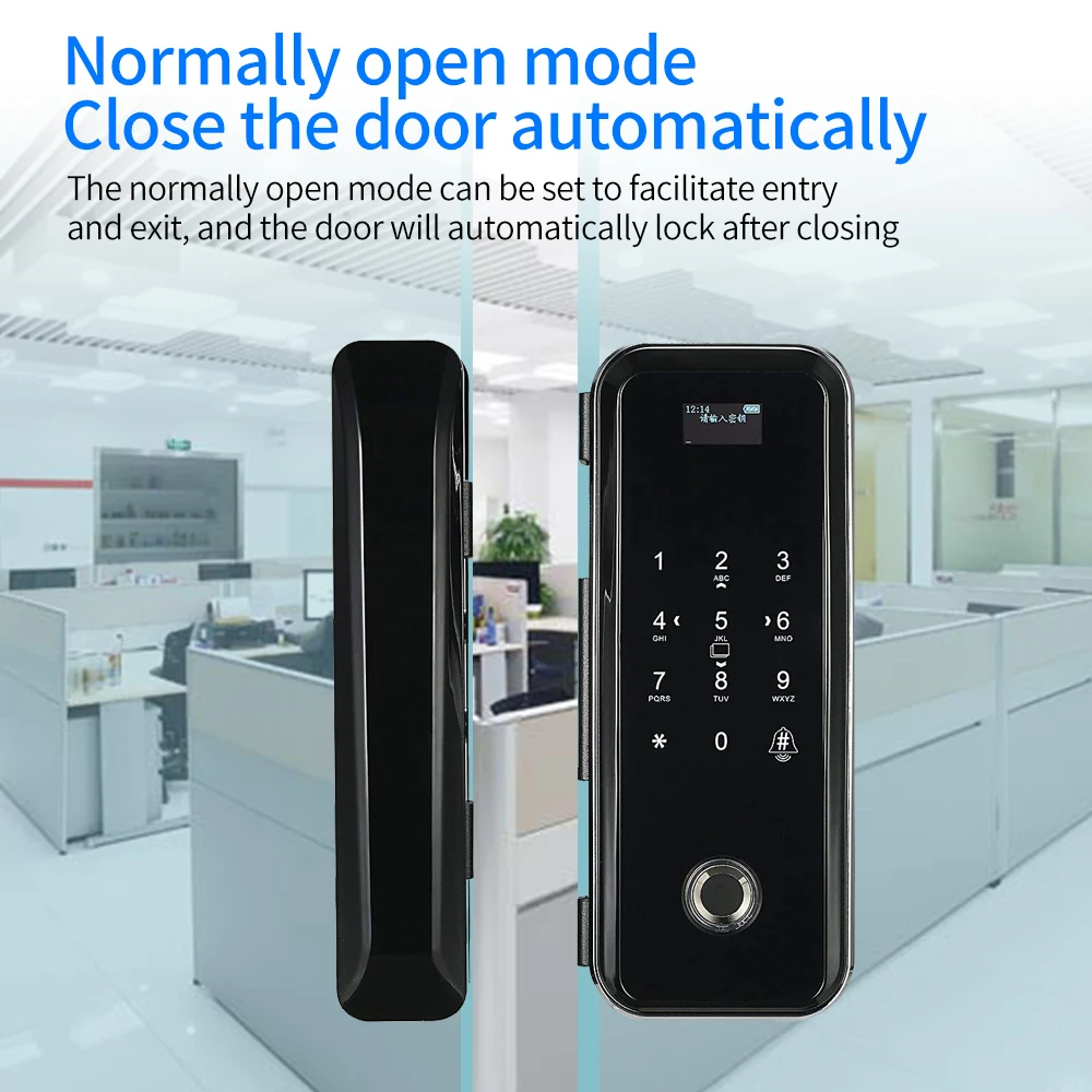 Смарт-замок электронный стеклянный с поддержкой Wi-Fi и RFID-кодом 2 4 ГГц - купить по