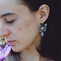 summer style retro butterfly drop earrings ethnic pendant fashion animal dangle earring for women party vintage jewelry