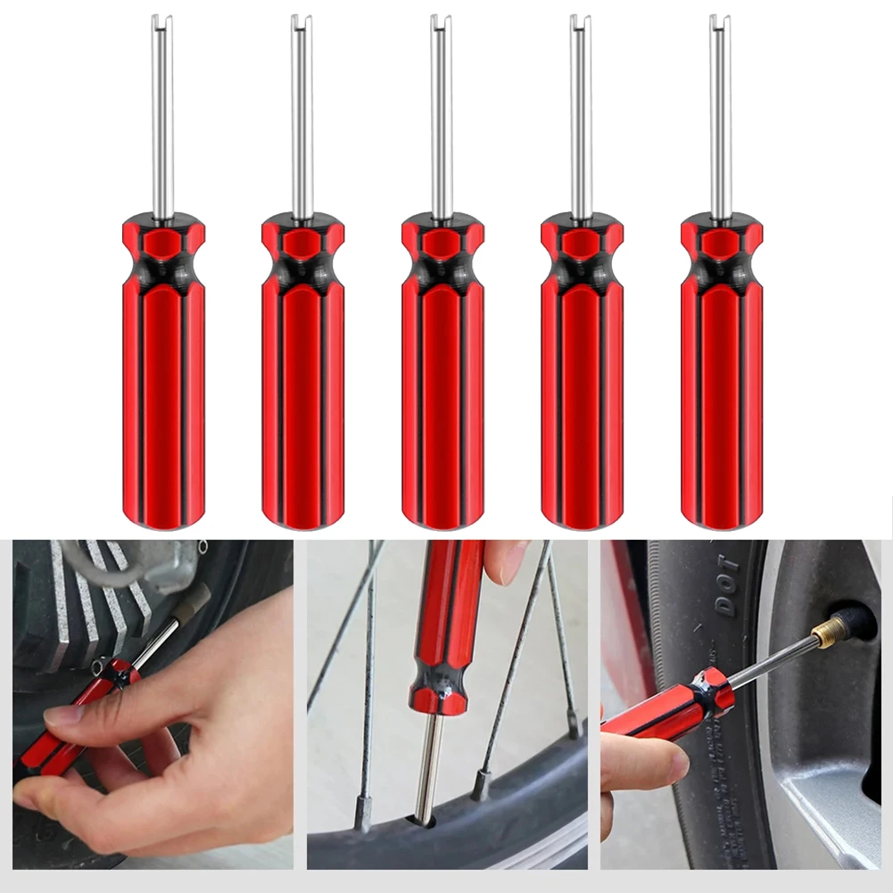 

5Pcs Tyre Valve Core Remover Tool Screwdriver Tire Valve Core Wrench Spanner Tire Repair Tool For Car Bicycle Trailers Hand Tool