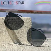 new frame colorchanging reading glasses titanium fashion big frame filter sunglasses with diopter 0 6 00 anti radiation reading
