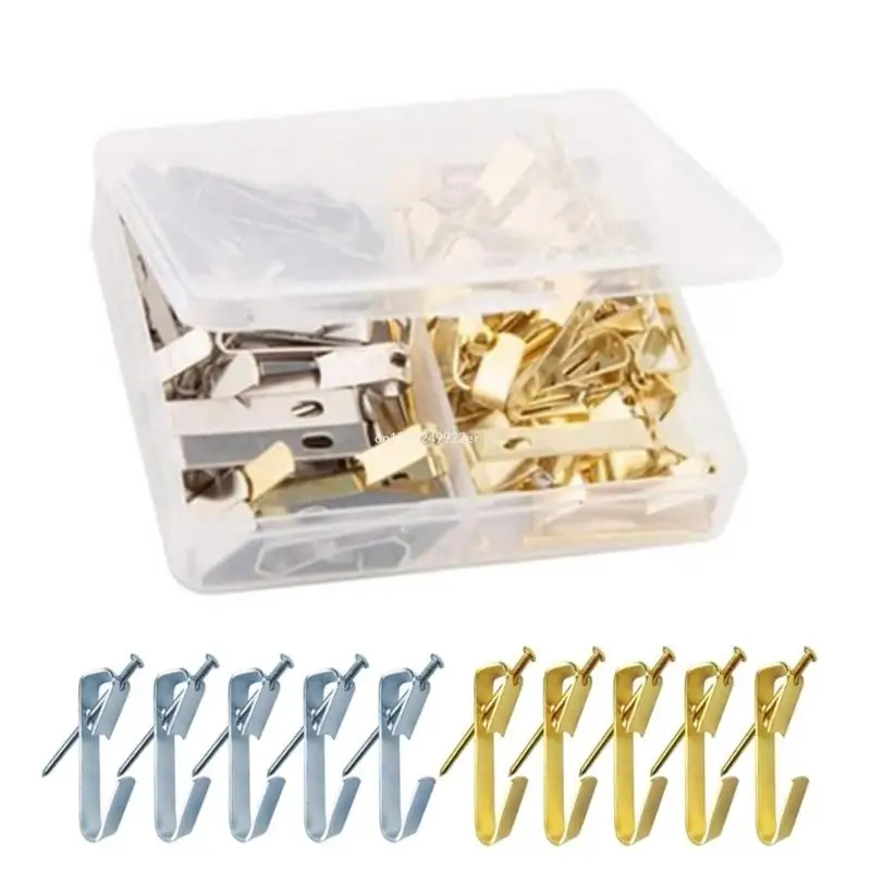 40 шт. металлические вешалки для картин 30 фунтов крючок подвешивания сверхмощный