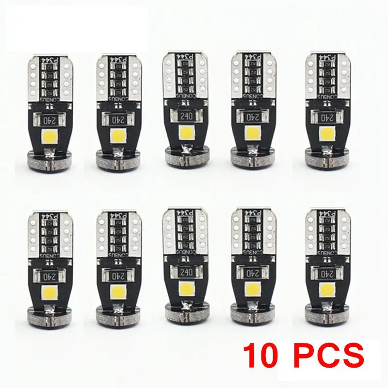 T10 LED белый 3SMD 5050 светодиодный автомобильный светильник W5w 194 168 CANBUS Ошибка лампы 12