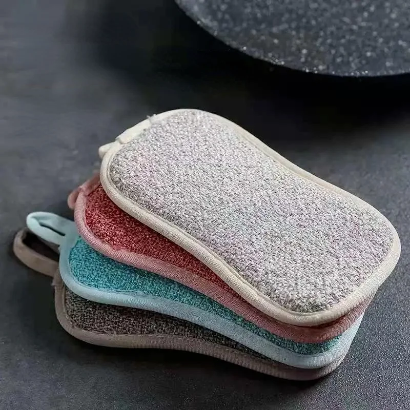 

10pcs Household Magic Sponge Kitchen Cleaning Brush Microfiber Scrub Sponges for Dishwashing Kitchen Accessories