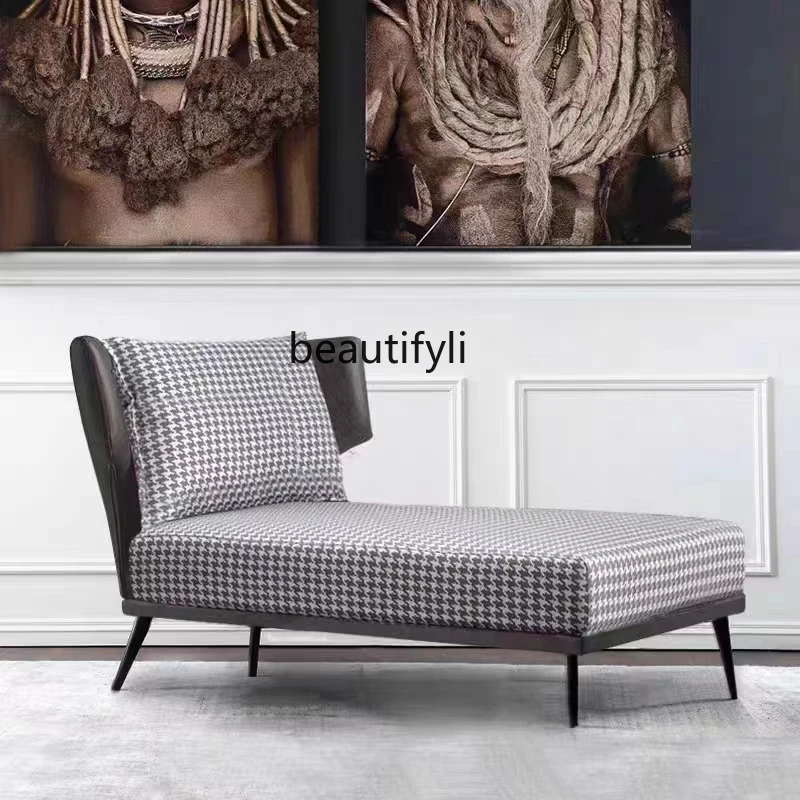 Скандинавский простой тканевый шезлонг для гостиной в маленькой квартире